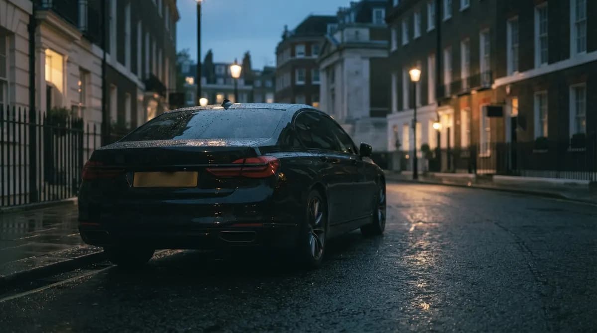 A Cityline driver helping a passenger with their luggage on a London street