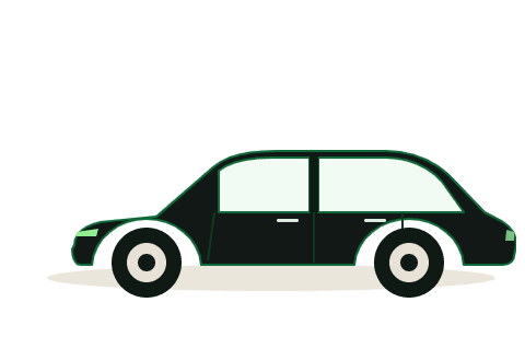 Executive saloon vehicle illustration
