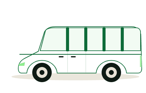 16 seat minibus vehicle illustration